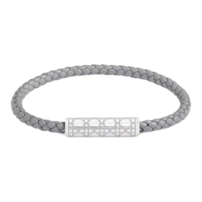 DIOR Lambskin Bracelets Unisex Silver-0