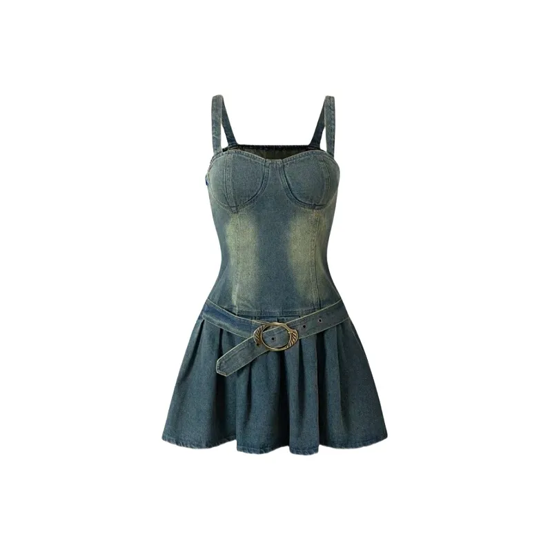 KYKW Slip Dresses Women's Blue-0