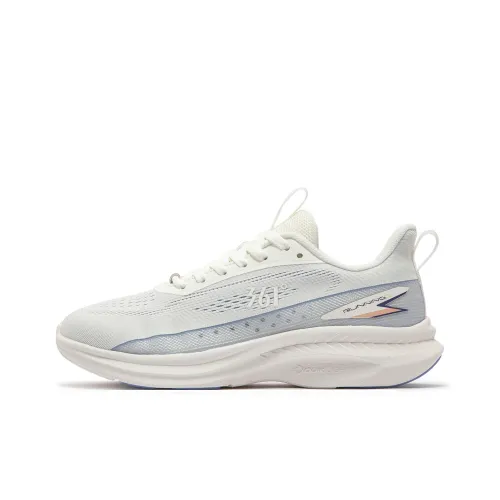 361° Cushioning Abrasion Resistant Breathable Low Top Running Shoes Women's White Gray