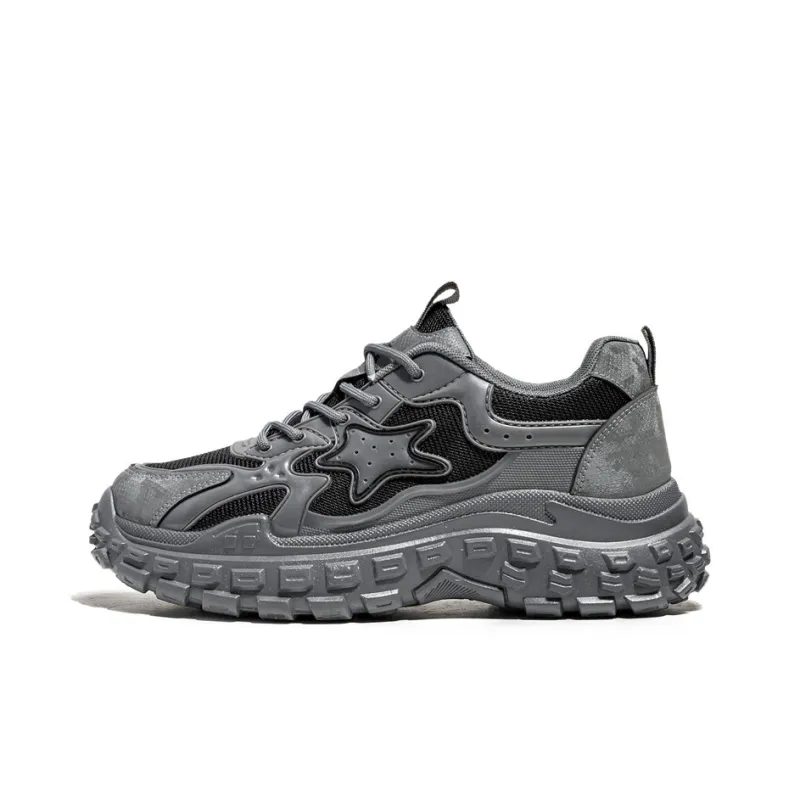 ROBINHOOD Cushioning, Slip Resistant, Abrasion Resistant, Coverage, Support Low Top Chunky Sneakers Men's-6