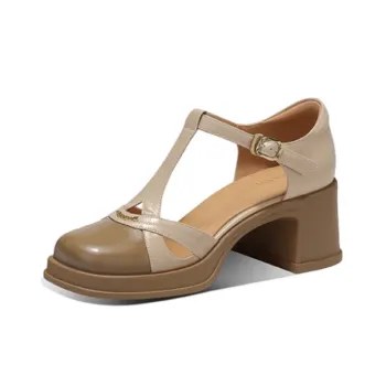 JESSICA SOPHIA Chunky Heel High Heels 6cm Women's