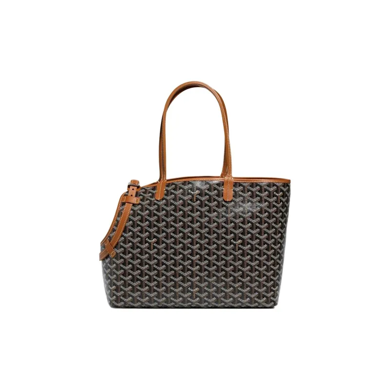 GOYARD Chien Gris Canvas With Leather Pet Bag Unisex Black/Brown-0