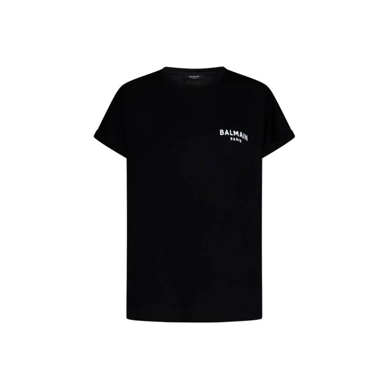 BALMAIN Logo Printed Crewneck T-Shirt-0