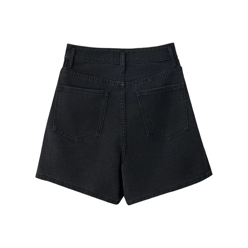 AMII Denim Shorts Women's Denim Black-1