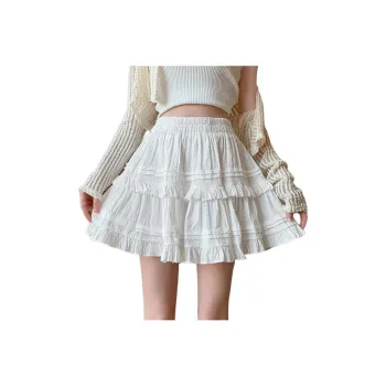 MM Casual Short Skirts Women's White