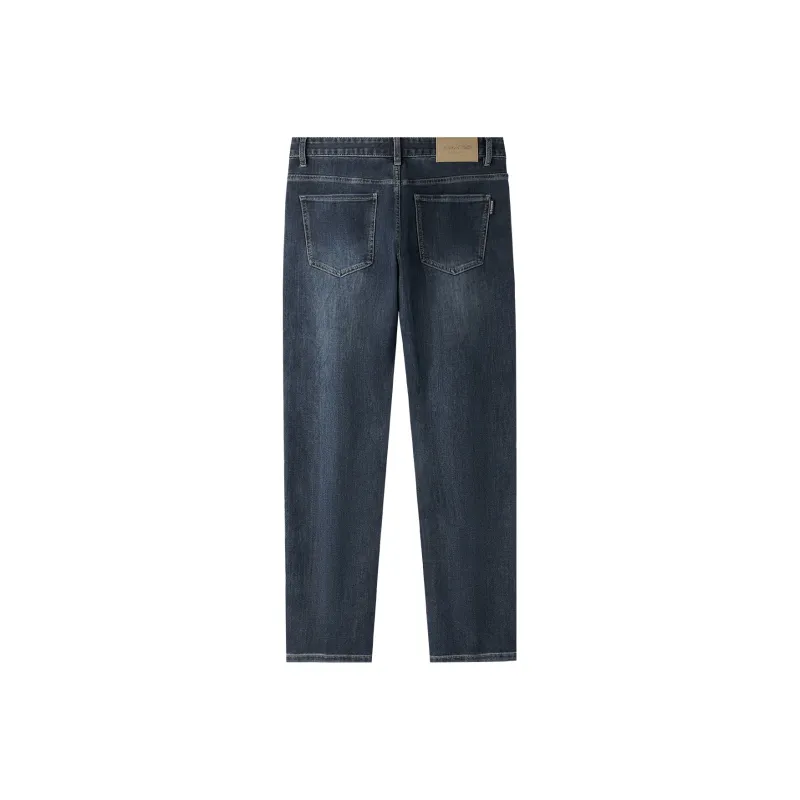 HLA Jeans Men Blue Gray Denim Gradient Dark 9B-1