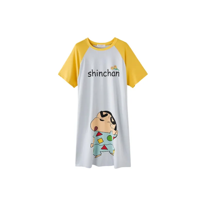 QINZUIMAO x Crayon Shinchan/, Nightgown Women's-7