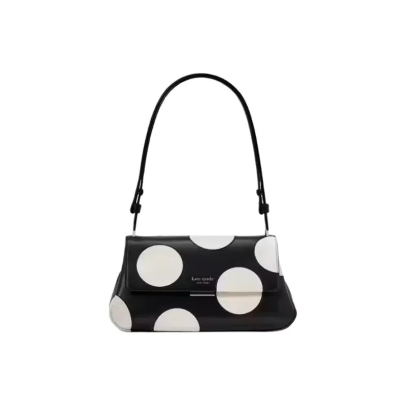 Kate Spade Fine Grain Leather Shoulder Bag Regular Women's Black-0