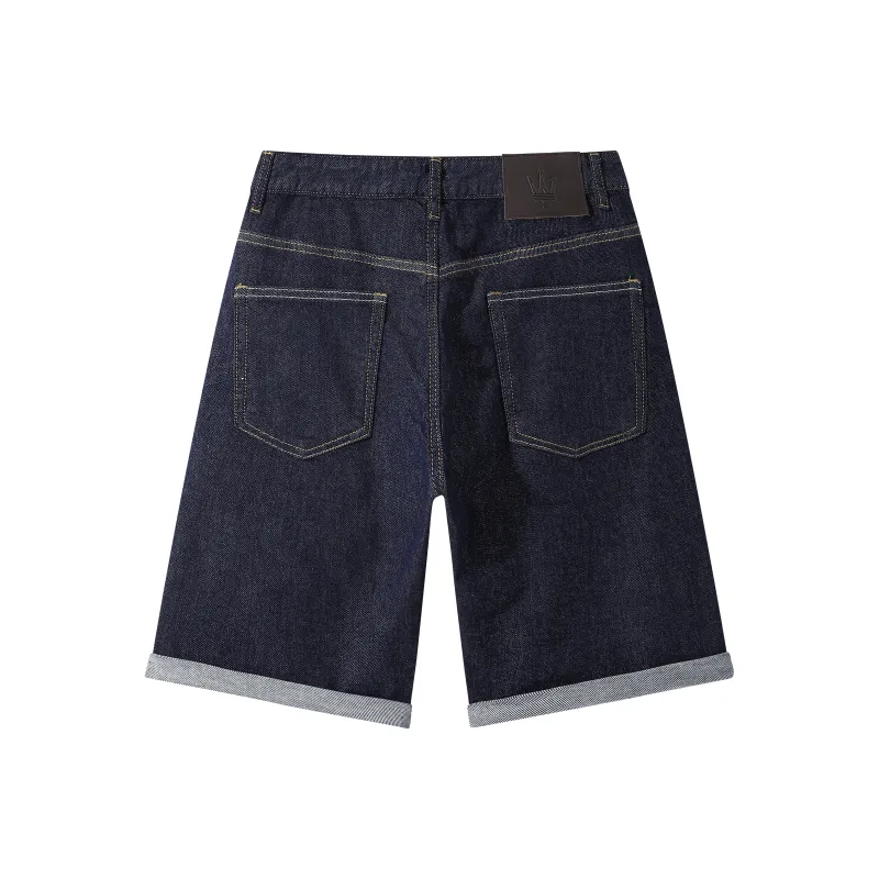 Maserati Denim Shorts Unisex Blue-1