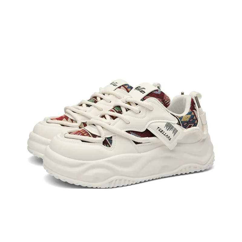 TCELLARS Abrasion Resistant Balance Lightweight Height Increasing Rebound Low Top Casual Shoes Men's-12