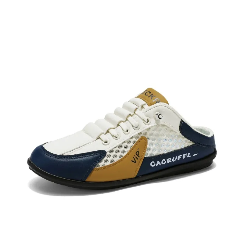 Kuding Skateboard Shoes Men Low Top Gray/Beige/White-1