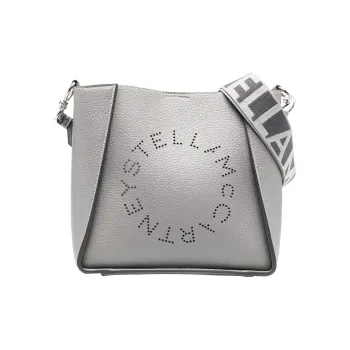 Stella McCartney Leather Shoulder Bag Crossbody Bag Women's Gray