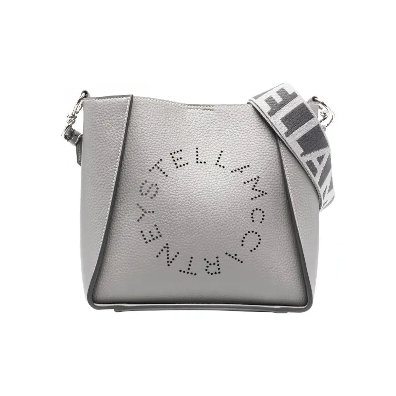 Stella McCartney Leather Crossbody Bag, Shoulder Bag Women's Gray-0