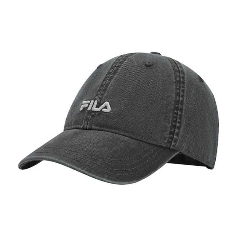 FILA ORIGINALE Cotton Baseball Caps Unisex Carbon Silver Gray-1