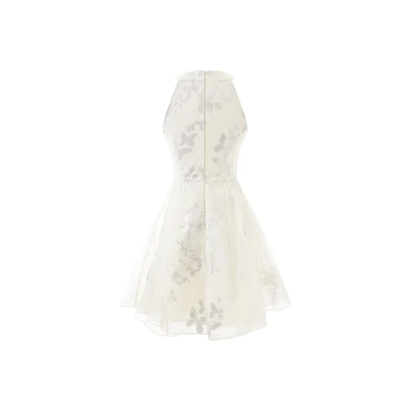 KKX Sleeveless Dresses Women's Butterfly Silver-1