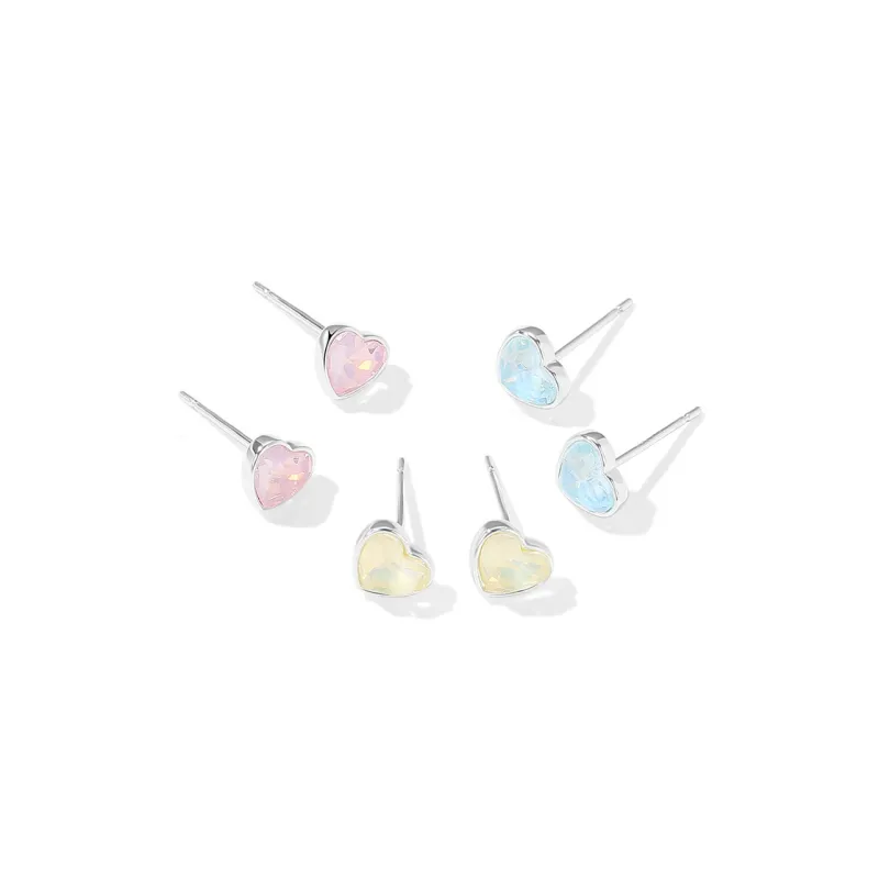 DODOGOGO Alloy S925 Sterling Silver Stud Earrings Women's-5