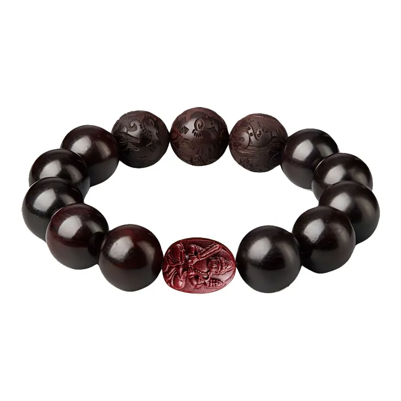 Yi Mingju Red Sandalwood Bracelets Unisex-5