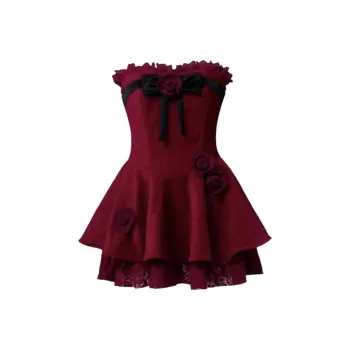 OZVO Sleeveless Dresses Women's Red