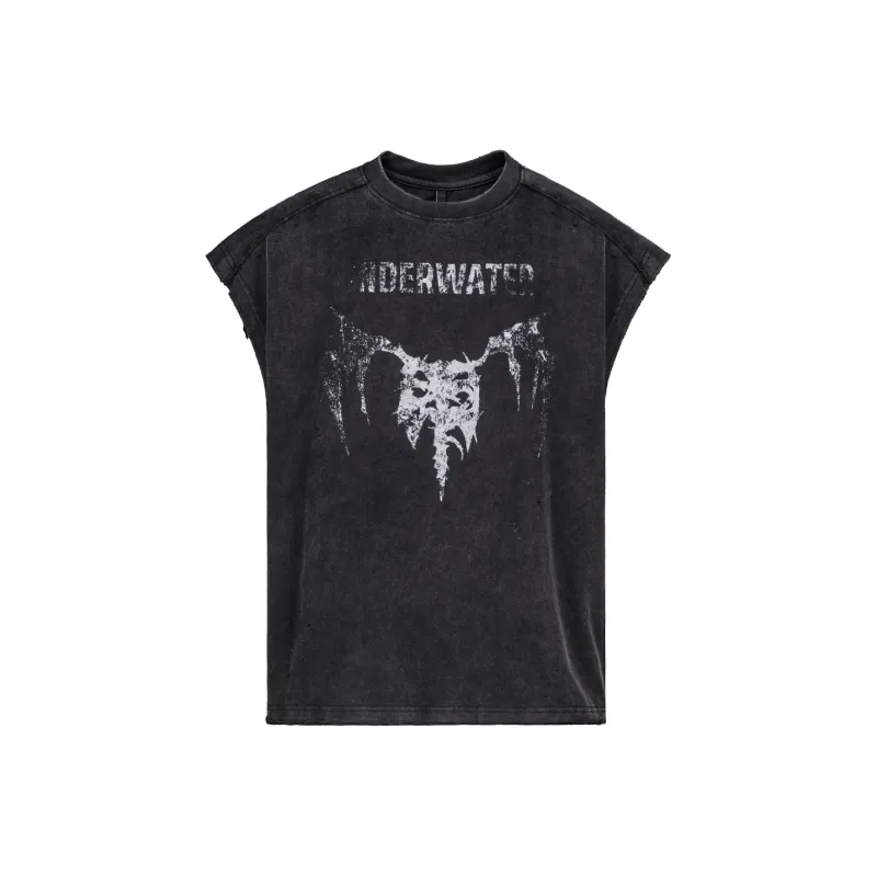 UNDERWATER Tank Tops Unisex Dusty Black-0