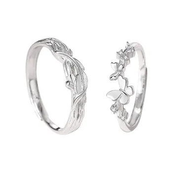 DAWO 925 Sterling Silver Rings Unisex