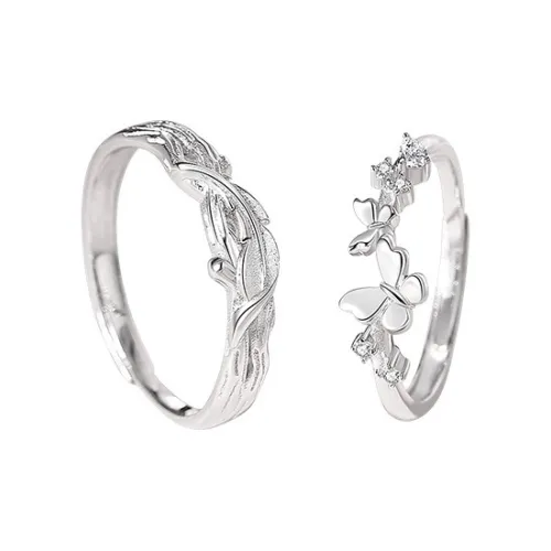 DAWO 925 Sterling Silver Rings Unisex