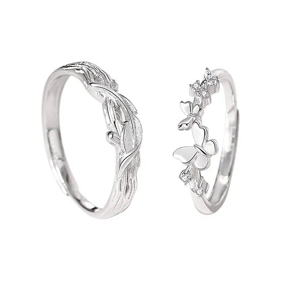 DAWO 925 Sterling Silver Rings Unisex-0