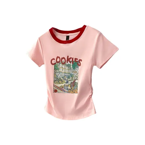 GOSO T Shirts Women's Pink