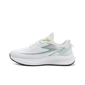 Feiyue Shock Absorbers Slip Resistant Breathable Low Top Casual Running Shoes Women's White Blue Pink