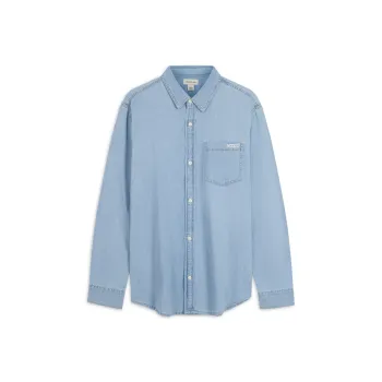 Calvin Klein Shirts Men N85 Denim Light Blue