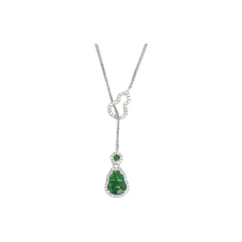 BYTHERE Glutinous Jade Necklaces Unisex