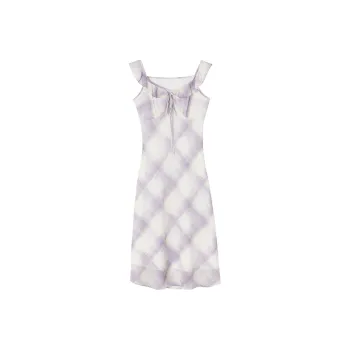 XIANGYING Sleeveless Dress Women's Purple