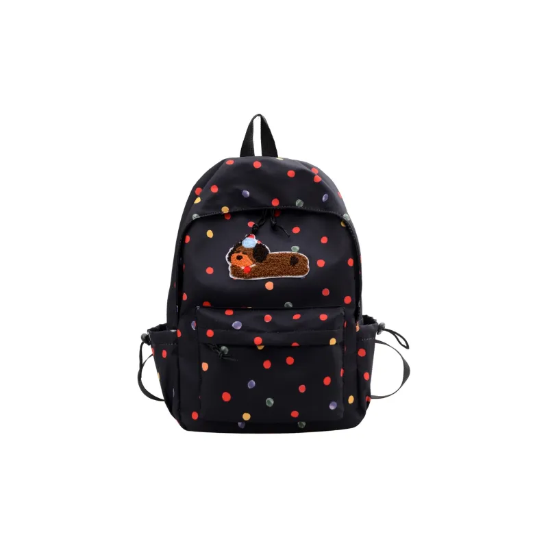 Kewuku Nylon Backpack Regular Unisex White/Black-0