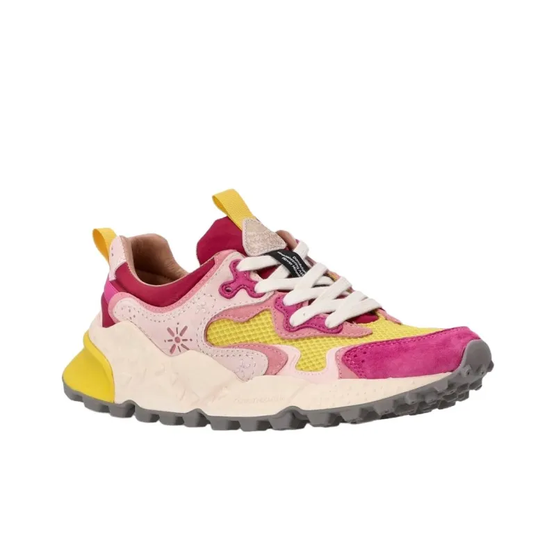 FLOWER MOUNTAIN Rulis Abrasion Resistant Low Top Casual Shoes Women's Yellow Pink-2