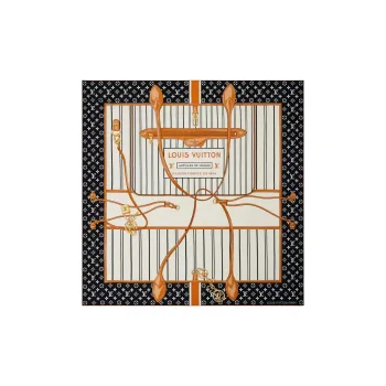LOUIS VUITTON Wool Silk Shawls Women's Multicolor