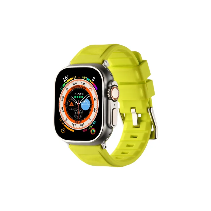 KVZUVUU Apple Compatibility Watch Band Silicone Material-14