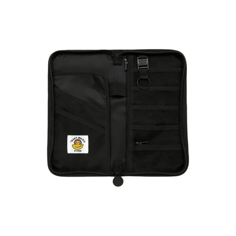 BABY MILO STORE BY A BATHING APE Polyester Card Holder Passport Holder Unisex Dark Green-4