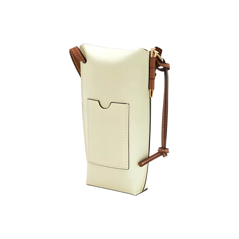 LOEWE Gate Pocket Smooth Cow Leather Shoulder Bag Crossbody Bag Regular Women's Light Grayish Stone-1