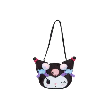 Sanrio Kuromi Crossbody Bag Dolls Plush Doll 23cm Height