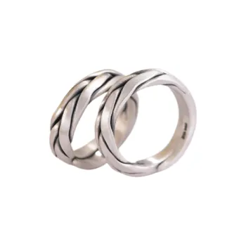 PINK U 999 Fine Silver Rings Unisex