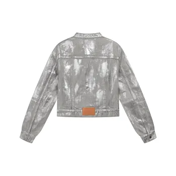 SMILEREPUBLIC Denim Jacket Unisex Black