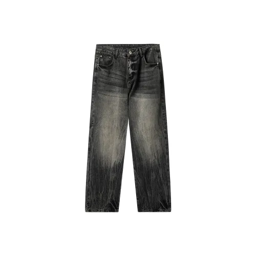 SANTASTIC Jeans Unisex Black Gray Color