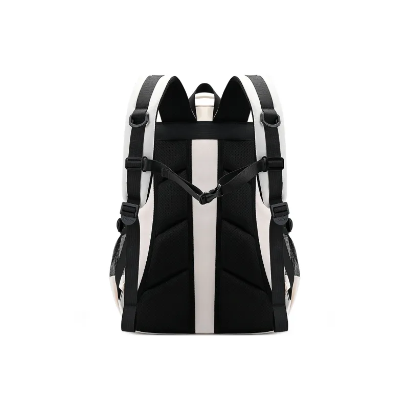 EDISON Nylon Backpack Unisex Black/Ecru-9