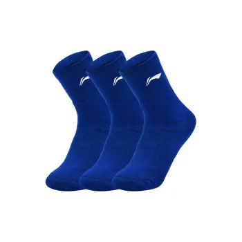 LiNing Mid Calf Socks Unisex Multi double Loading Navy