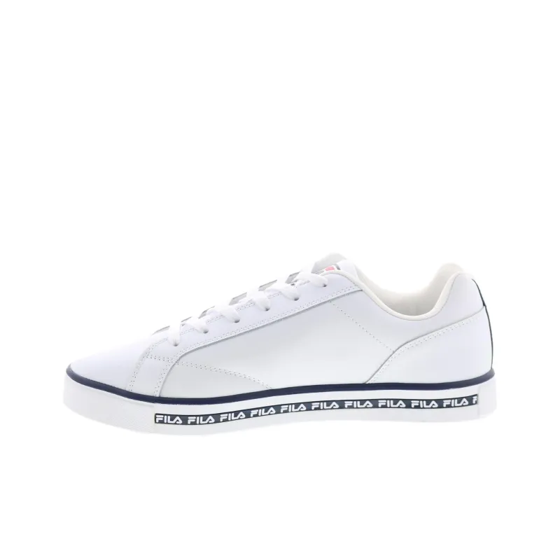 FILA Slip Resistant And Breathable Low Top Skateboard Shoes Men's White-1
