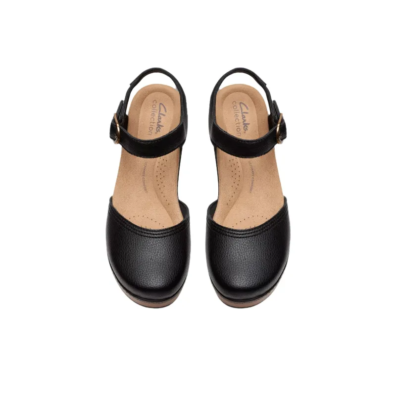 Clarks Paizlee Bay Chunky Heel High Heels 4.76cm Women's Black-3