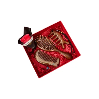 ANTINOB New Chinese Style Traditional Wood Sandalwood Meridian Massage Comb Portable
