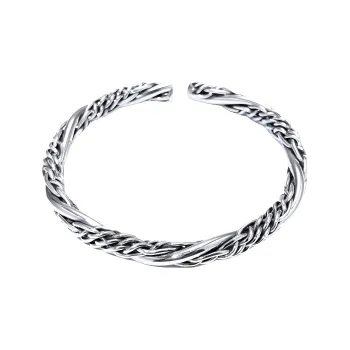 FUYUFU 999 Fine Silver Sterling Silver Bangle Unisex