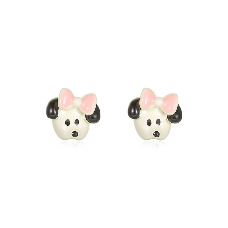 DODOGOGO Alloy S925 Silver, Oil Drip Stud Earrings Women's-0