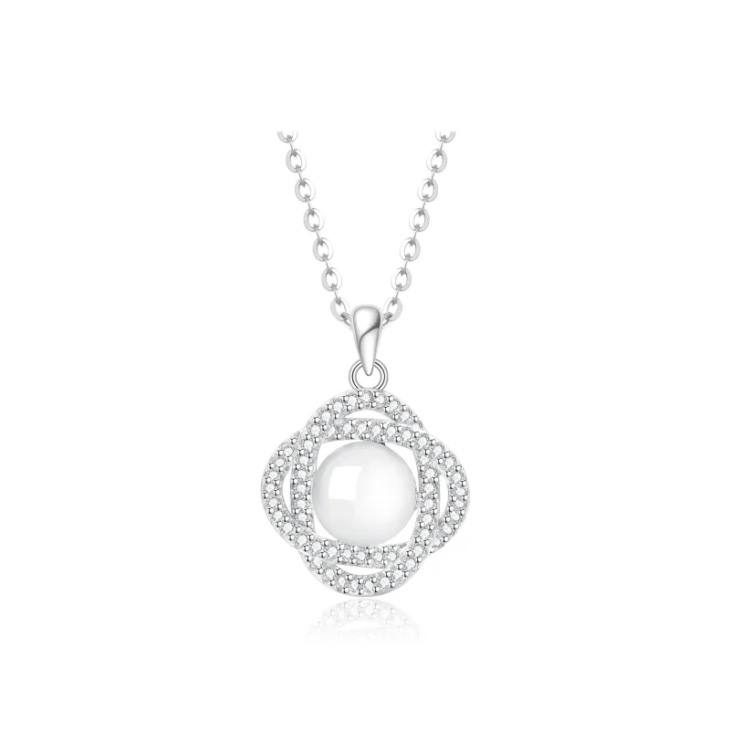 Lao Feng Xiang Natural Chalcedony Necklaces Women's-0
