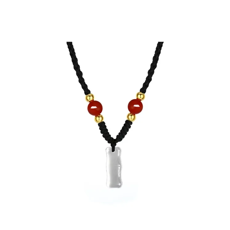 WINGSTOP Chalcedony Jade Necklaces Unisex-2